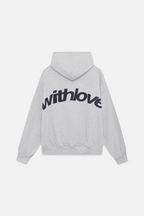 Hoodie dames oversized met capuchon en rugprint