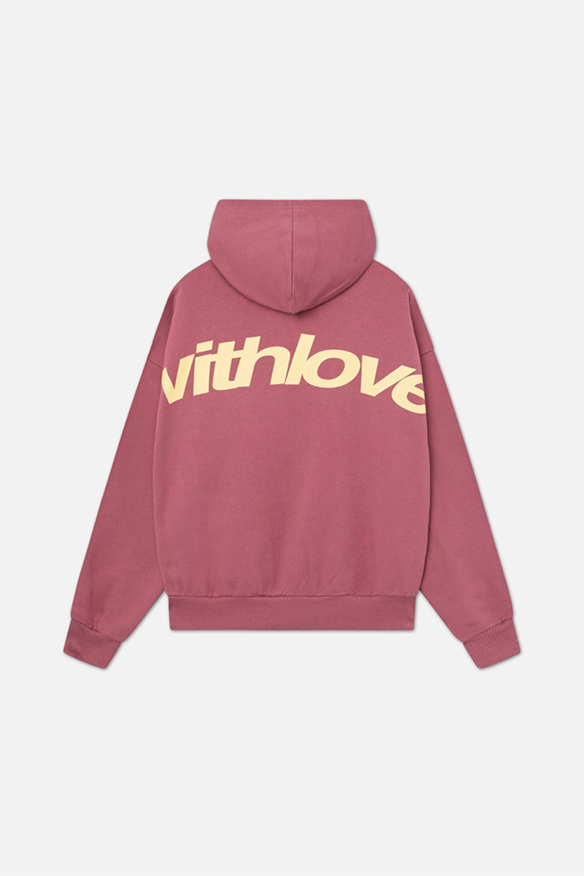 Hoodie dames oversized met capuchon en rugprint