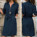Daphne - Casual mini blousejurk met wikkelontwerp dames