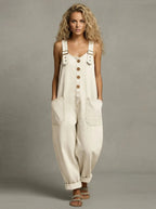 Justine - Casual denim jumpsuit dames