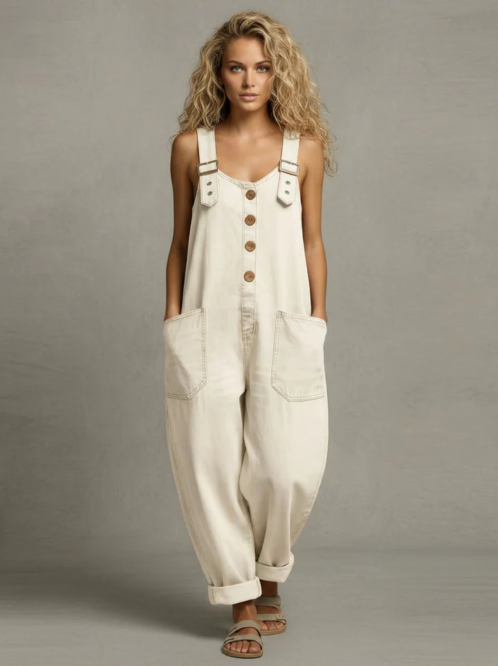 Justine - Casual denim jumpsuit dames