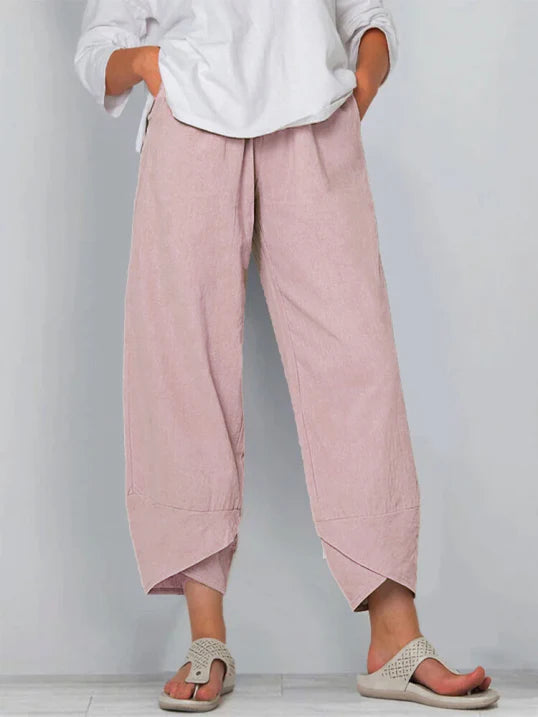 Giuliana - Licht cropped pantalon dames