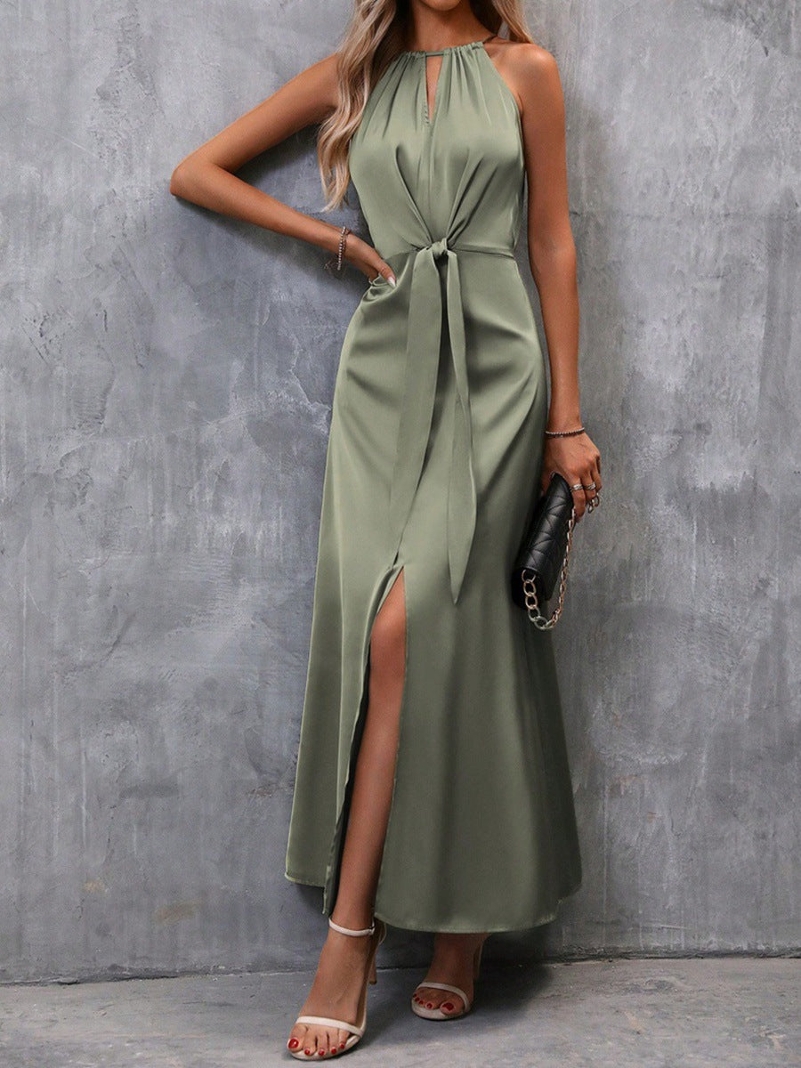 Elegante maxi jurk dames voor bruiloft met split