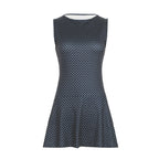 Lucelle - Mouwloze mini jurk met stippen en aansluitende taille dames