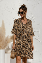 Vittoria - Zomerse midi jurk met lage taille dames