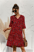 Vittoria - Zomerse midi jurk met lage taille dames