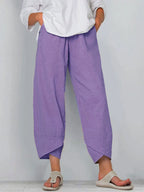Giuliana - Licht cropped pantalon dames