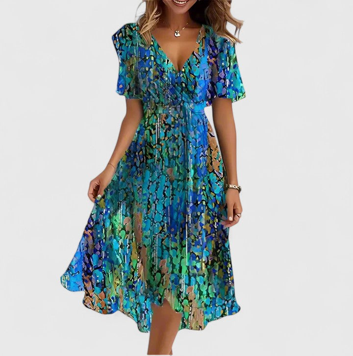 Maëlys - Zomerse midi jurk dames