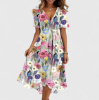 Maëlys - Zomerse midi jurk dames