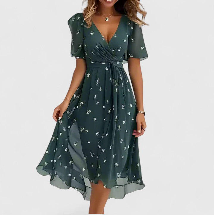 Maëlys - Zomerse midi jurk dames