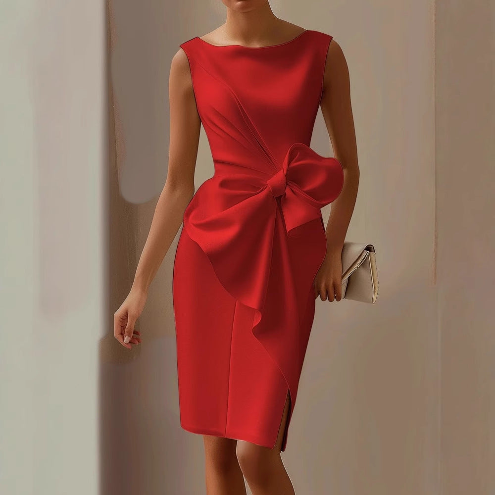 Roseline - Elegante mini zomerjurk mouwloos dames
