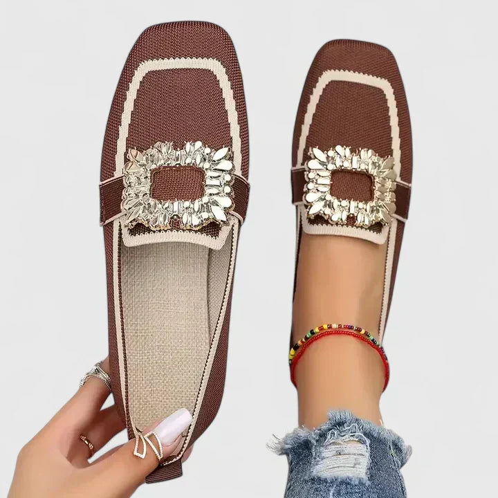 Noémie - Loafers met decoratieve gesp dames