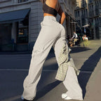 Lenora - Cargo broek met hoge taille dames