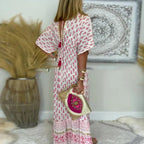 Joséphine - Bohemian maxi zomerjurk met bloemenprint dames