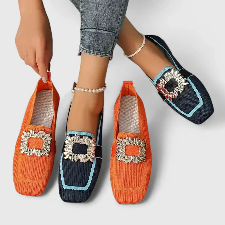 Noémie - Loafers met decoratieve gesp dames