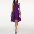 Elodine - Elegante midi jurk met ruches dames