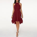 Elodine - Elegante midi jurk met ruches dames