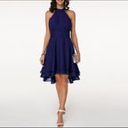 Elodine - Elegante midi jurk met ruches dames