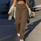 Lenora - Cargo broek met hoge taille dames