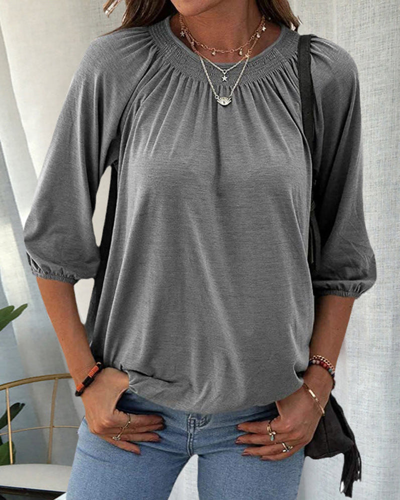 Lizette - Shirt met ronde hals dames