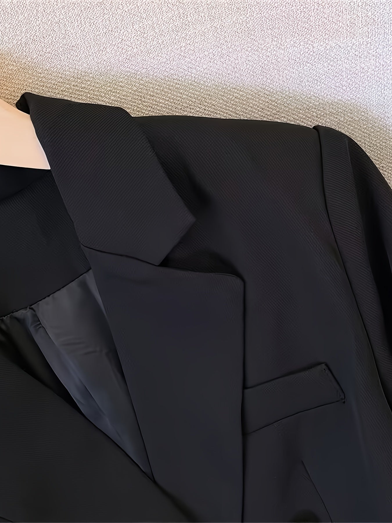 Blazer dames met dubbele rij gouden knopen, reverskraag en kleppenzakken 3