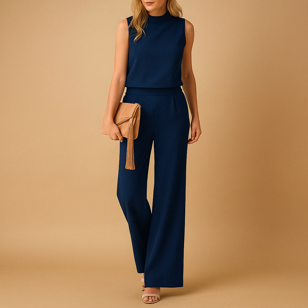 Annelle - Jumpsuit met wijde pijpen dames