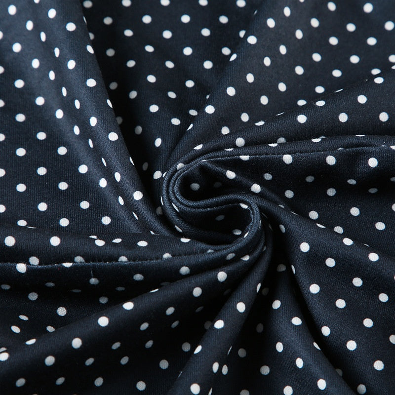 Lucelle - Mouwloze mini jurk met stippen en aansluitende taille dames