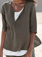 Carlotta - Casual zomerse blouse met gelaagd ontwerp dames