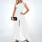 Ottavia - Mouwloze zomerse jumpsuit met wijde pijpen dames