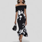 Élodie - Elegante midi jurk dames