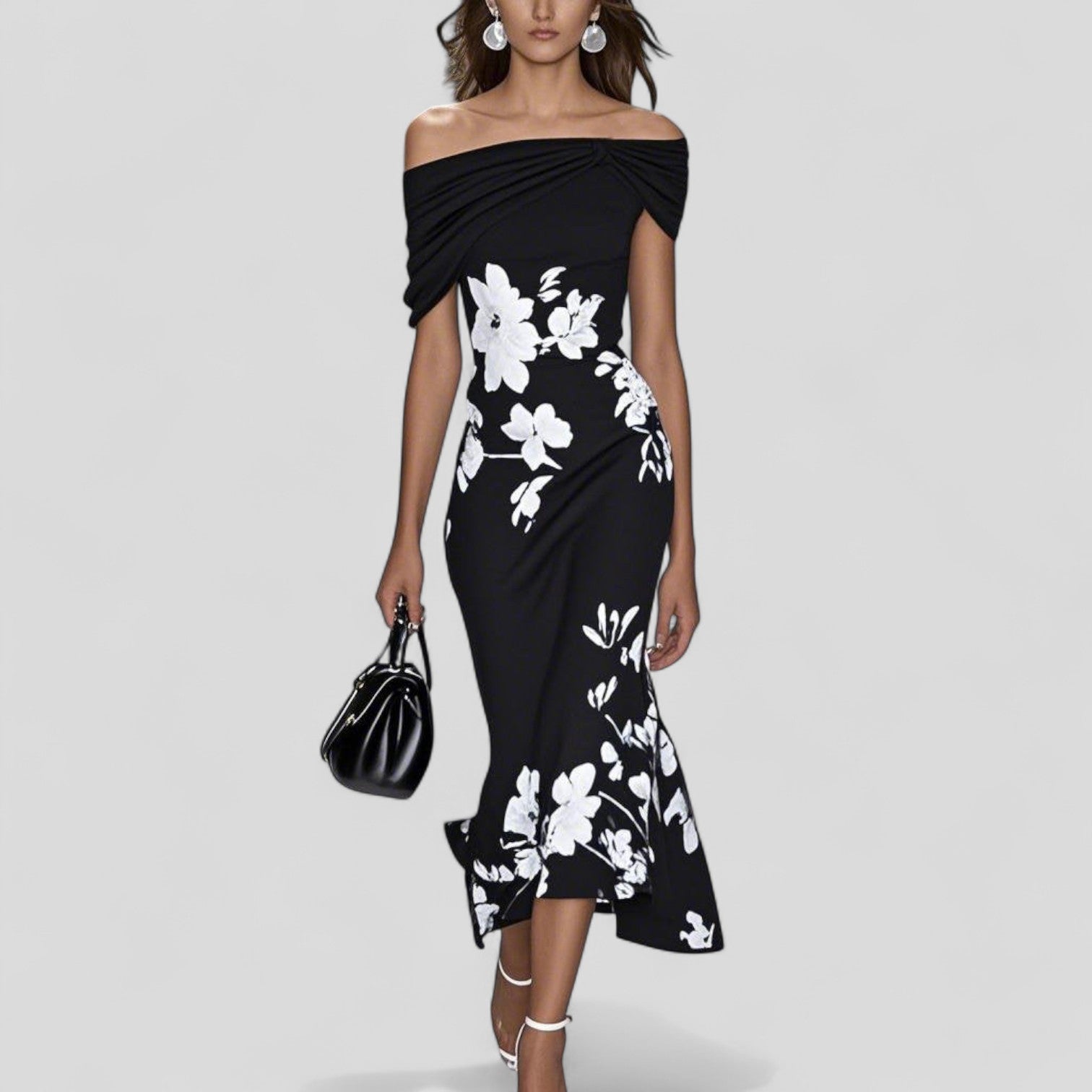 Élodie - Elegante midi jurk dames