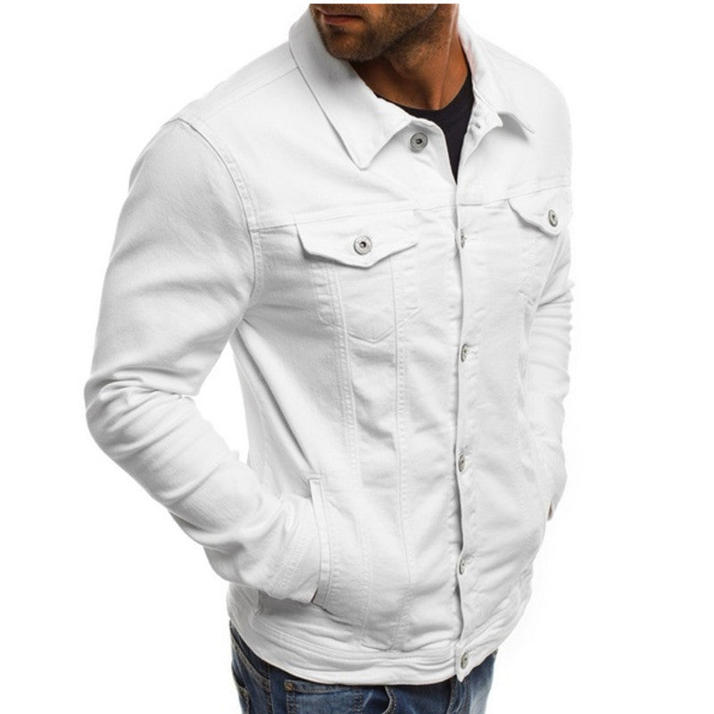 Casual spijkerjack heren van stevig denim 8