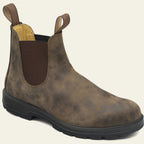 Chelsea boots heren van leer met grove zool 2