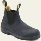 Chelsea boots heren van leer met grove zool 4