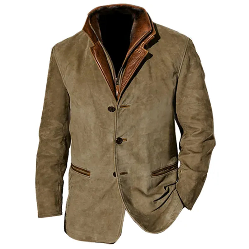Colbert heren smart casual met reverskraag en knoopsluiting 1