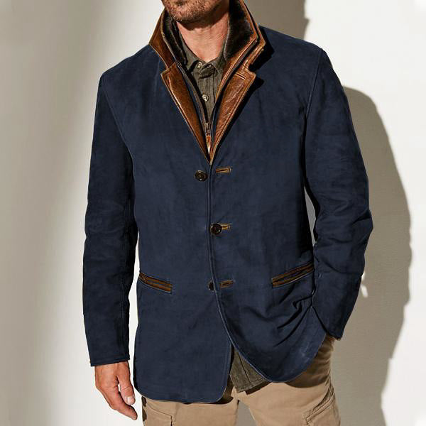 Colbert heren smart casual met reverskraag en knoopsluiting 6