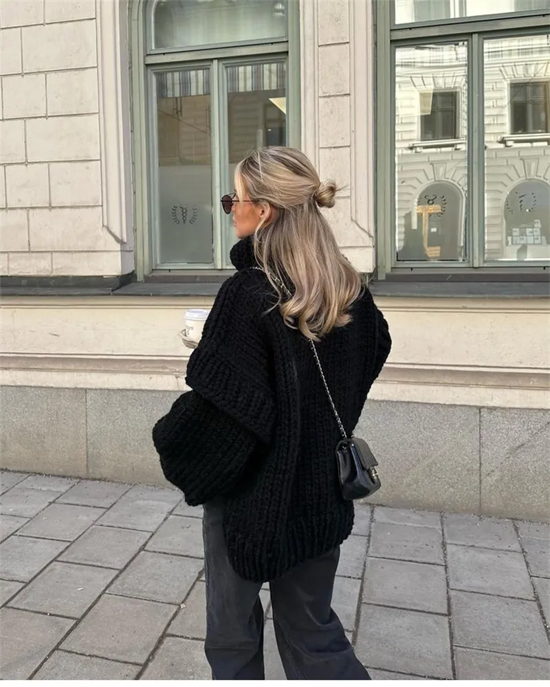 Coltrui dames oversized met hoge col 12