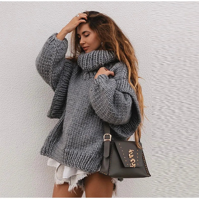 Coltrui dames oversized met hoge col 13