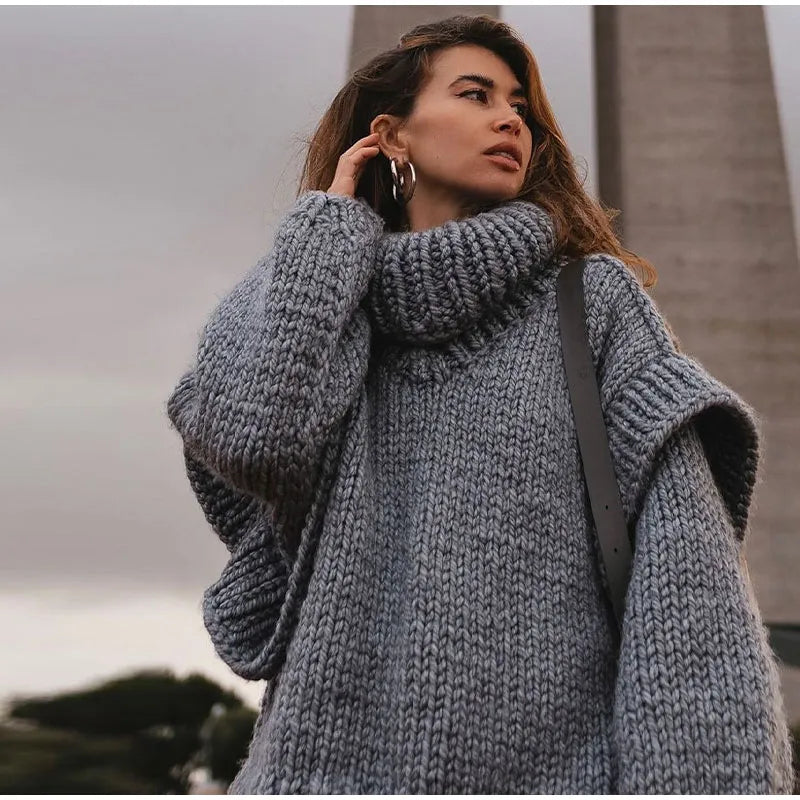 Coltrui dames oversized met hoge col 3
