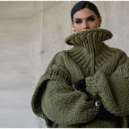 Coltrui dames oversized met hoge col 9