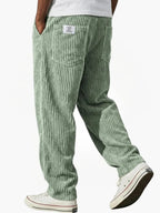 Corduroy broek heren met rechte pasvorm en elastische taille 5