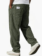 Corduroy broek heren met rechte pasvorm en elastische taille 8