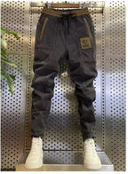Corduroy joggingbroek heren met cargostijl 2