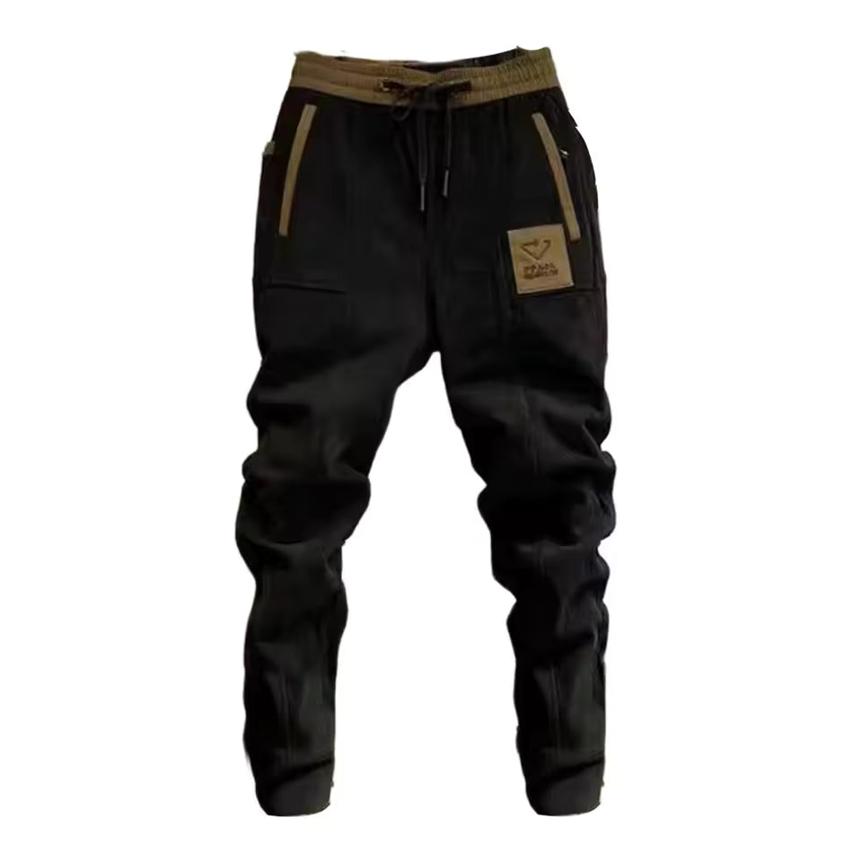 Corduroy joggingbroek heren met cargostijl 3