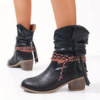 Cowboylaarzen dames met blokhak, western 6