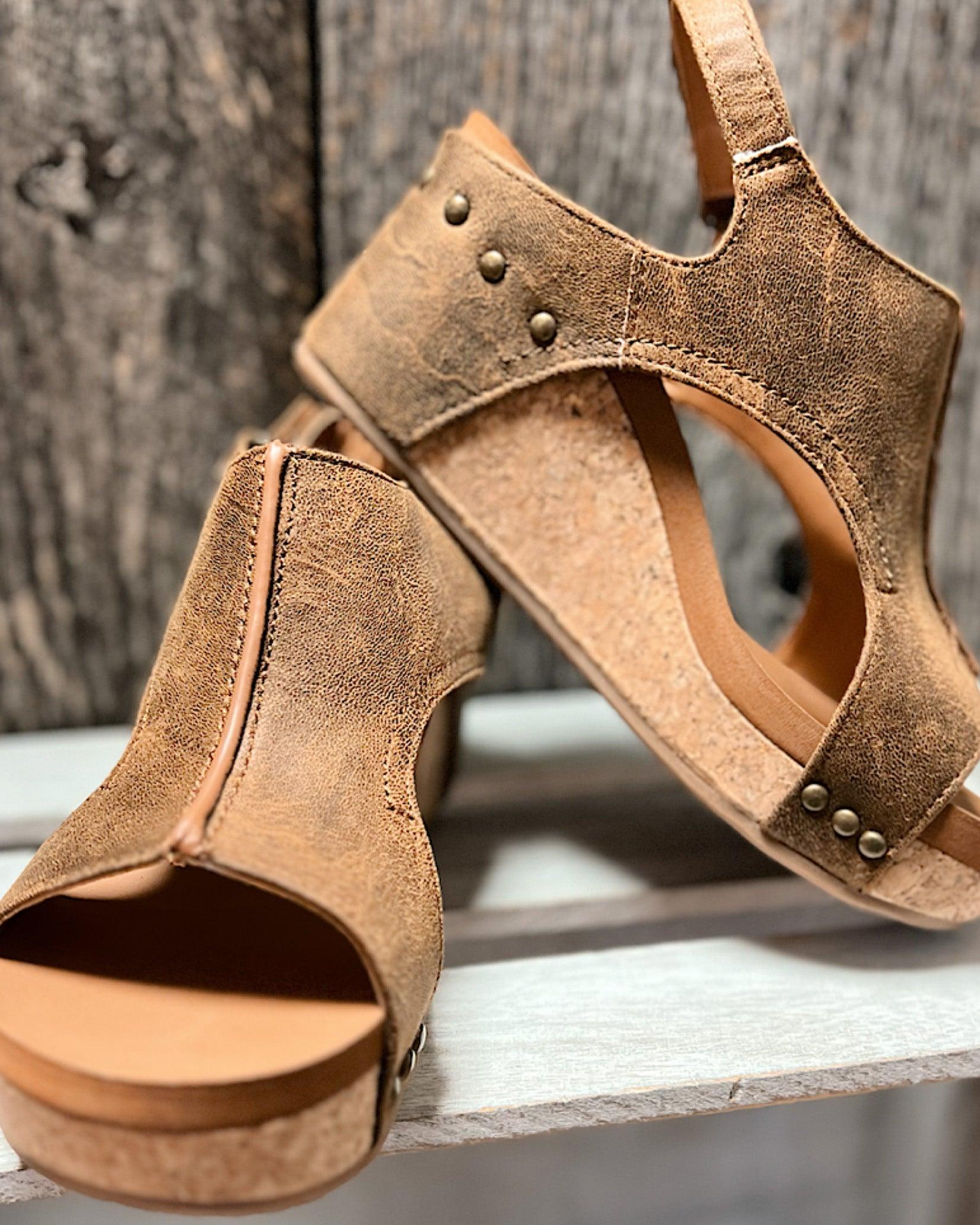 Coline - Sandalen met sleehak dames