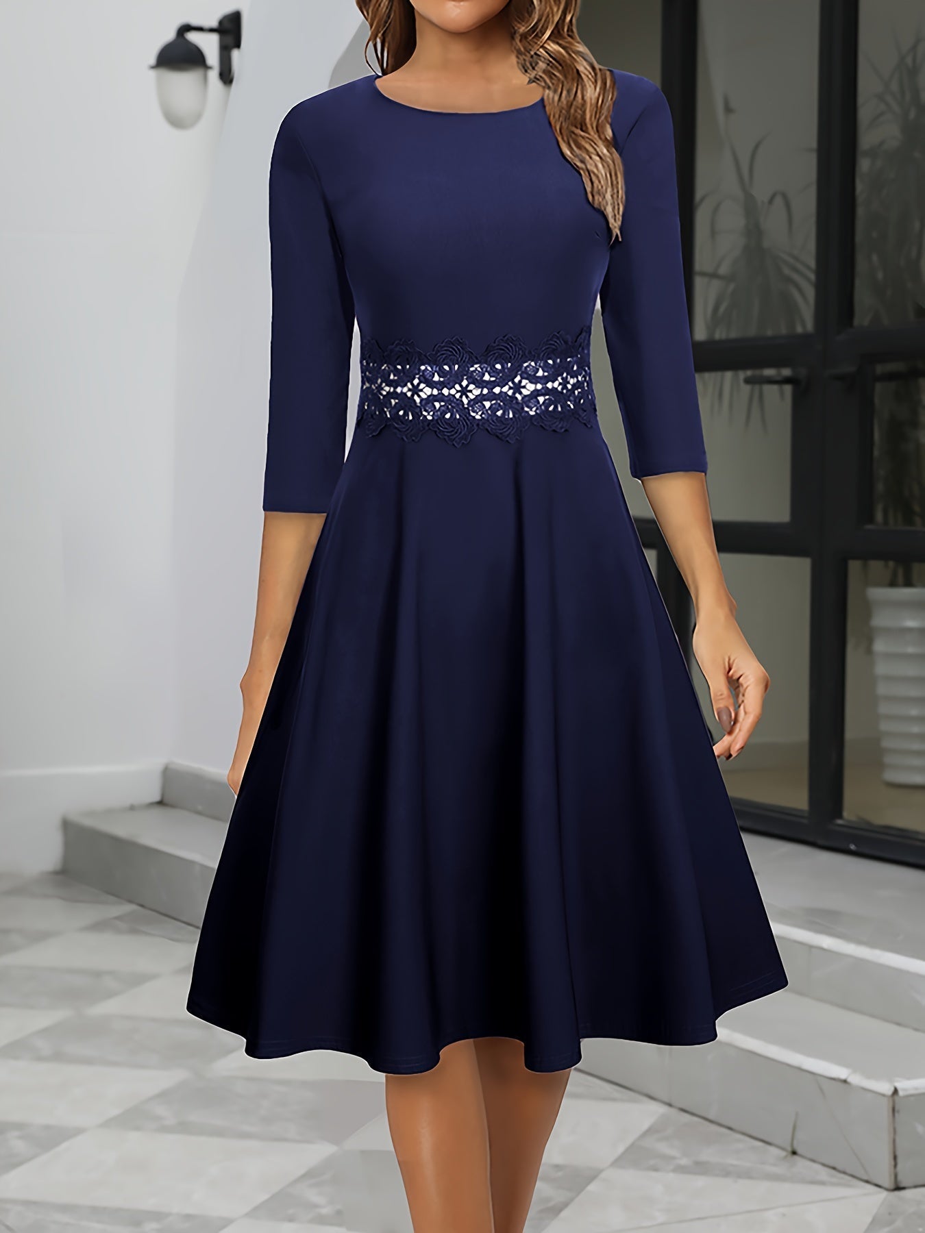 Paola - Elegante midi avondjurk dames