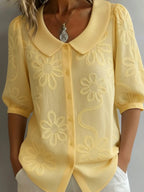 Romane - Top met natuurlijke bloemenprint dames