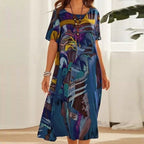 Yvette - Zomerjurk met print dames
