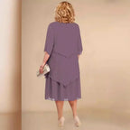 Elegante cocktailjurk dames midi voor bruiloft en gala